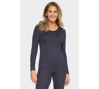 conta Damen Thermo langarm Shirt in Farbe marine melange Größe 44