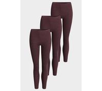 conta Damen Thermo lange Hose 3er Pack in Farbe burgund melange Größe 40