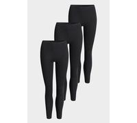 conta Damen Thermo lange Hose 3er Pack in Farbe schwarz melange Größe 38