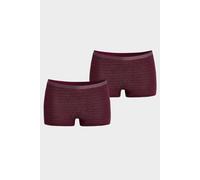 conta Damen Thermo Panty 2er Pack in Farbe bordeaux geringelt Größe 40