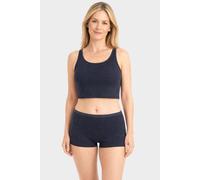 Conta Thermo Panty, bequemer Hipster mit natürlicher Baumwolle, wärmeisolierende Thermounterwäsche, Damenbekleidung, in Farbe Marine Geringelt, Größen: 36/XS - 50/4XL