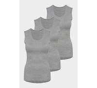 conta Damen Thermo Unterhemd 3er Pack in Farbe sterling geringelt Größe 48