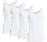 Conta Doppelripp Herren-Unterhemd im 4er-Pack 6 weiß