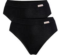 Conta Feinripp Damen-Slip im 2er-Pack 50 schwarz