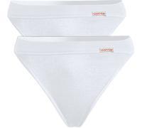 Conta Feinripp Damen-Slip im 2er-Pack 50 weiß