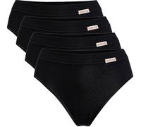 Conta Feinripp Damen-Slip im 4er-Pack 36 schwarz