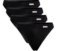Conta Feinripp Damen-Slip im 4er-Pack 38 schwarz