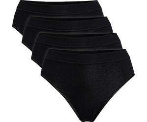 Conta Feinripp Damen-Slip im 4er-Pack 46 schwarz