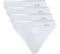 Conta Feinripp Damen-Slip im 4er-Pack 50 weiß