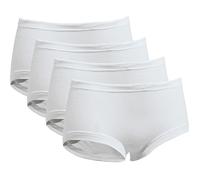 Conta Feinripp Damen-Taillenslip im 4er-Pack 42 weiß