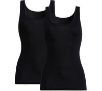 Conta Feinripp Damen-Unterhemd im 2er-Pack 44 schwarz