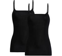 Conta Feinripp Damen-Unterhemd im 2er-Pack 48 schwarz