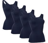 Conta Feinripp Damen-Unterhemd im 4er-Pack 46 marine