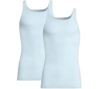 Conta Feinripp Herren-Unterhemd im 2er-Pack 9 hellblau