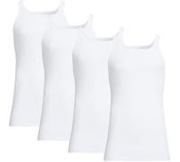 Conta Feinripp Herren-Unterhemd im 4er-Pack 8 weiß