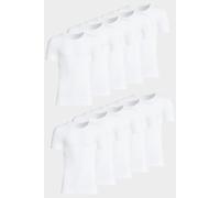 conta Herren Kurzarmshirt 10er Pack in Farbe weiss Größe 12