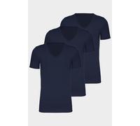 conta Herren Kurzarmshirt V-Ausschnitt in Farbe marine Größe XL
