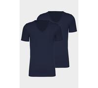 conta Herren Kurzarmshirt V-Ausschnitt 2er Pack in Farbe marine Größe XXL