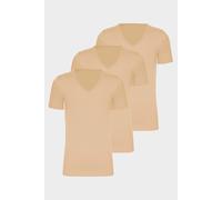 conta Herren Kurzarmshirt V-Ausschnitt 3er Pack in Farbe ton Größe S
