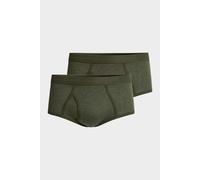 conta Herren Slip 2er Pack in Farbe oliv geringelt Größe 7