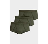 conta Herren Slip 3er Pack in Farbe oliv geringelt Größe 7
