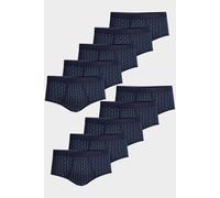 conta Herren Slip mit Eingriff 10er Pack in Farbe Druck marine Größe 5