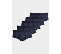 conta Herren Slip mit Eingriff Karo auf Marine 5-er Pack - 7
