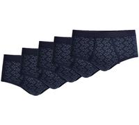 conta Slip mit Eingriff [SPAR-PACK] in Farbe Druck Karo auf marine Größe 5