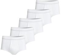 con-ta DOPPELRIPP Slip mit Eingriff, Bequeme Unterwäsche für Herren, aus 100% Baumwolle, weiß | 5er Pack, Gr.: 8/XXL