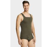 con-ta Thermo Tank Top Unterhemd oliv, Größe 9, Herren, Baumwolle
