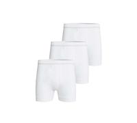 con-ta DOPPELRIPP Kurze Hose mit Eingriff 10er Spar-Pack, Bequeme Shorts für Herren, figurbetonte Unterwäsche, aus 100% Baumwolle, in Weiß, Größe: M