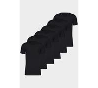 conta Kurzarmshirt Rundhals 6er Pack in Farbe schwarz Größe XL