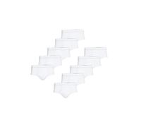 Conta Slip mit Eingriff Spar-Pack, Bequeme Unterwäsche für Herren im klassischen Design, aus 100% Baumwolle, weiß | 10er Spar-Pack, Gr.: 5/M