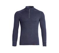 Conta Thermo Langarm Shirt mit Zipper für Herren, wärmendes Longsleeve aus natürlicher Baumwolle, bequemes Basic, Herrenbekleidung, Marine Melange, Größe: 10/4XL