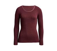 con-ta Thermo langarm Shirt in Farbe bordeaux-geringelt Größe 50