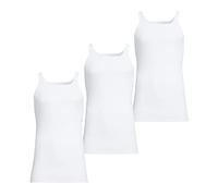 Conta Unterhemd 3er Spar-Pack, Unterwäsche für Herren, Achselhemd in Feinripp, klassisch bequemes Oberteil, aus 100% Baumwolle, in Weiß, Größe: 6/L