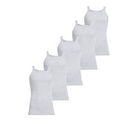 Conta Unterhemd 5er Spar-Pack, Unterwäsche für Herren, Achselhemd in Feinripp, klassisch bequemes Oberteil, aus 100% Baumwolle, in Grau, Größe: 5/M