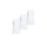 con-ta Conta Unterhemd, Achselhemd in Feinripp, klassich bequemes Oberteil, aus 100% Baumwolle, weiß | 3er Spar-Pack, Gr.: 6/L