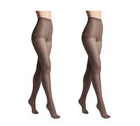 Conte elegant 2er-Pack langlebige Damenstrumpfhose Halbmatt - SOLO 40 DEN - Damen Feinstrumpfhose Strumpfhose mit markiertem Höschenteil - Einfarbig Farbe Grafit Größe 3