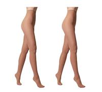Conte elegant Damenstrumpfhose 50 DEN 2er Pack Netzstrumpfhose Gestrickte Mikrofaser Samt Weich Feinstrumpfhose Klassisch Verstärkte Zehen Farbe Natürliche Größe 5 EPISODE