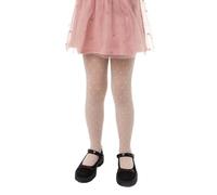 Conte elegant Mädchen Feinstrumpfhose Anabel - 20 DEN mit Herzmuster - Weich, Dehnbar, Hautfreundlich - Für Hochzeit, Feier, Fest - Kinderstrumpfhose mit elastischem Bund - 104-110 - Panna - 1 Stück
