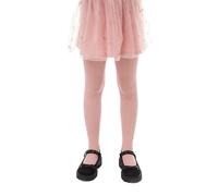 Conte elegant Mädchen Feinstrumpfhose Anabel - 20 DEN mit Herzmuster - Weich, Dehnbar, Hautfreundlich - Für Hochzeit, Feier, Fest - Kinderstrumpfhose mit elastischem Bund - 128-134 - Pink - 1 Stück