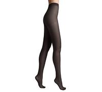 Conte elegant matte Damenstrumpfhose mit Seideneffekt - NUANCE 15 DEN - verstärkte Feinstrumpfhose Damen Strumpfhose extrem elastisch - Farbe Schwarz Größe 2
