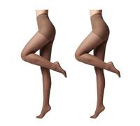 Conte elegant modellierende Damenstrumpfhose 2er Pack - ACTIVE 20 DEN - Stimuliert die Blutzirkulation formende Feinstrumpfhose Damen Strumpfhose - Farbe Shade Größe 5