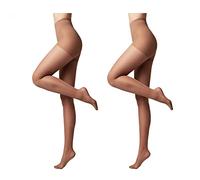Conte elegant modellierende Damenstrumpfhose 2er Pack - ACTIVE 20 DEN - Stimuliert die Blutzirkulation formende Feinstrumpfhose Damen Strumpfhose - Farbe Bronz Größe 2
