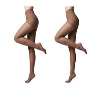 Conte elegant modellierende Damenstrumpfhose 2er Pack - ACTIVE 40 DEN - Stimuliert die Blutzirkulation formende Feinstrumpfhose Damen Strumpfhose - Farbe Shade Größe 3