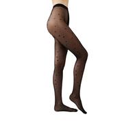 Conte elegant Moon 30 DEN gemusterte Strumpfhose mit Mond-Motiv fein | 92% Polyamid, 8% Elasthan mit Baumwollzwickel, atmungsaktiv und elastisch - für Alltag und Abendmode.