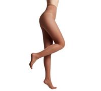 Conte elegant seidige Damenstrumpfhose mit verstärktem Höschen - BIKINI 20 DEN - Feinstrumpfhose Damen Strumpfhose extrem elastisch - Farbe Mocca Größe 3