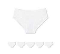 Conte elegant Unterhose Damen Baumwolle 5er-Pack Höschen - Unterwäsche Frauen Hipster - Atmungsaktiv mit Gummiband - Damen Unterwäsche Frauen - Cotton Underwear Women LB 2014 Weiß 98