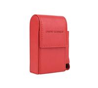 Conte Massimo Zigarettenetui aus Echtem Leder mit Feuerzeugfach - Für Herren und Damen - Zigaretten- und Feuerzeughalter